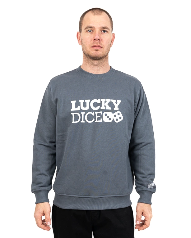 Bluza Lucky Dice Logo One Szara