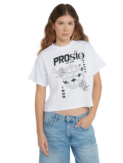 Koszulka Damska Prosto Devangel Biała