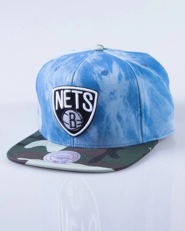 MITCHELL & NESS CZAPKA SNAPBACK BEOOKLYN NETS DENIM CAMO