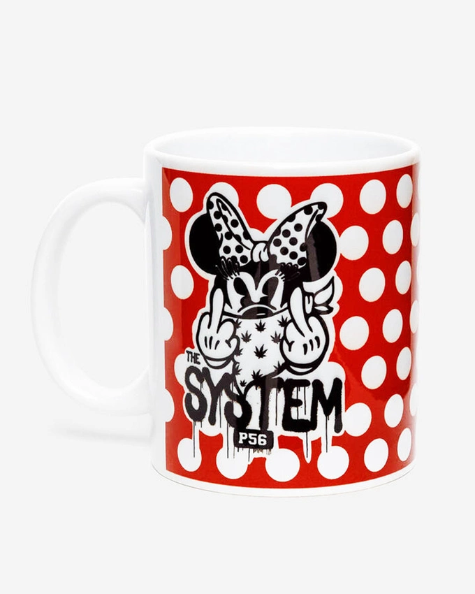 Kubek Dudek P56 F*uck The System Czerwony