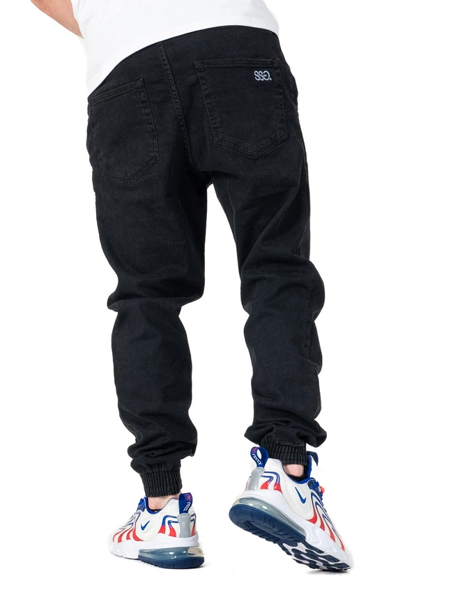 Spodnie Jeans Jogger Ssg Slim Basic Czarne