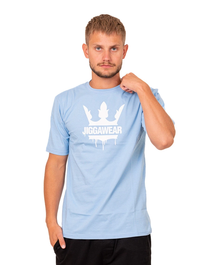 Koszulka Jigaa Wear Painted Logo Jasnoniebieska