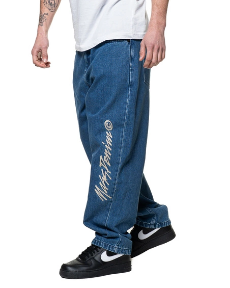 Spodnie Jeans Mass Initials Niebieskie