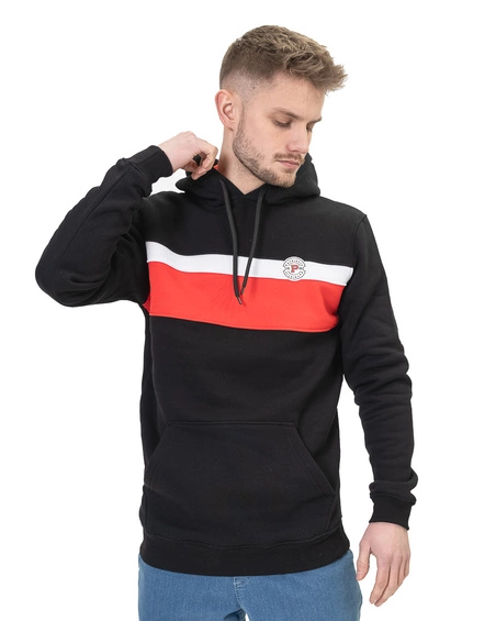 Bluza Z Kapturem Patriotic College App Czarna / Czerwona