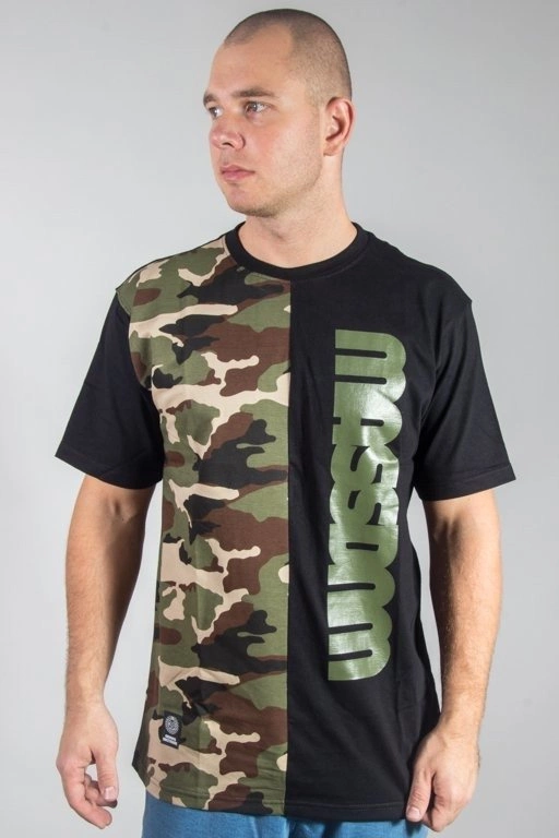 MASS T-SHIRT HALF CAMO BLACK