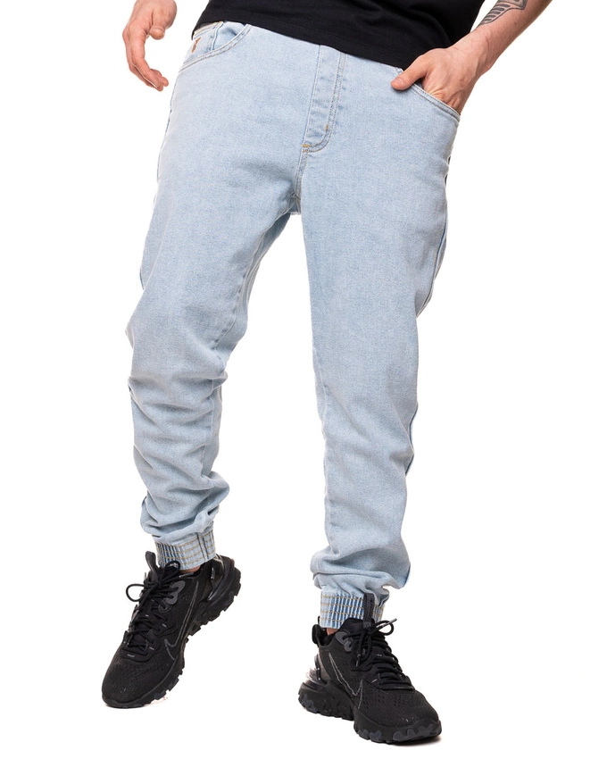 Spodnie Jeans Jogger Bor Jasnoniebieskie