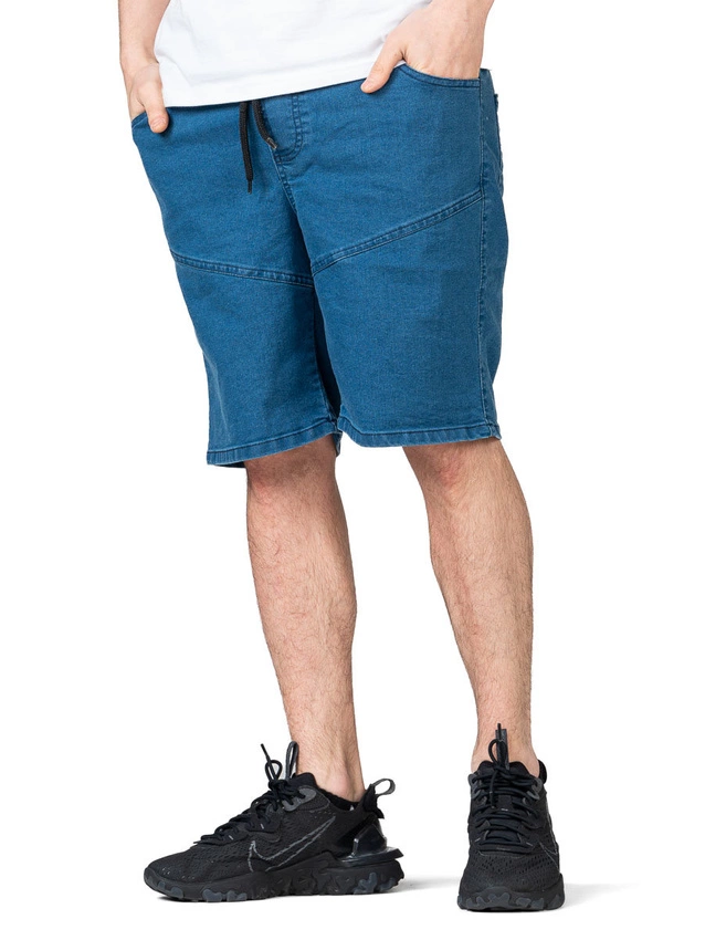Spodneki Jeans Grube Lolo Dymek Niebieskie / Białe