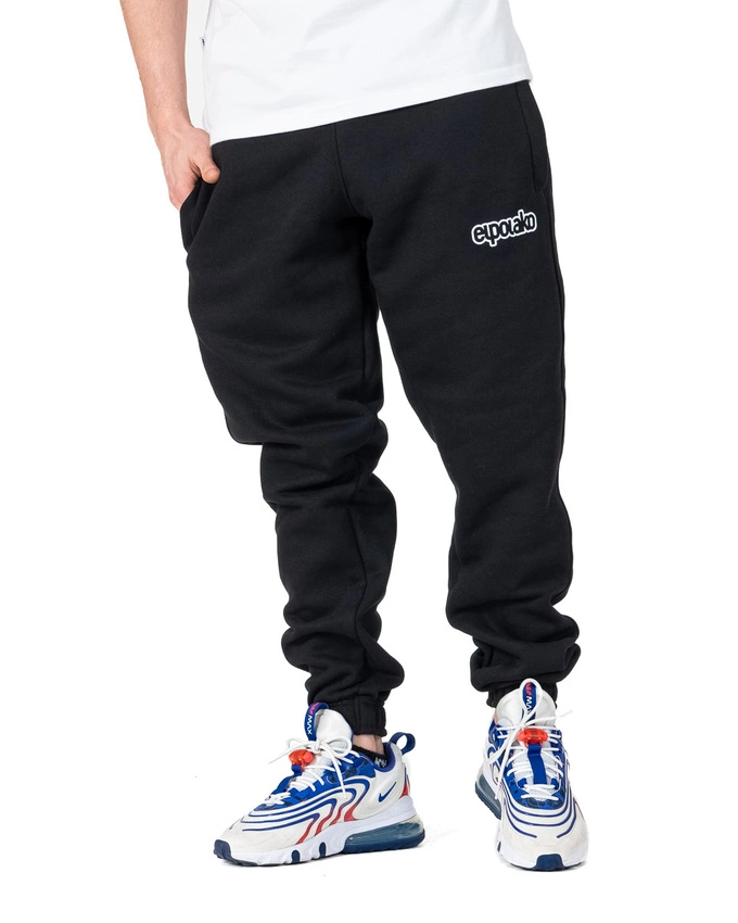 Spodnie Dresowe El Polako Slim Hd Czarne