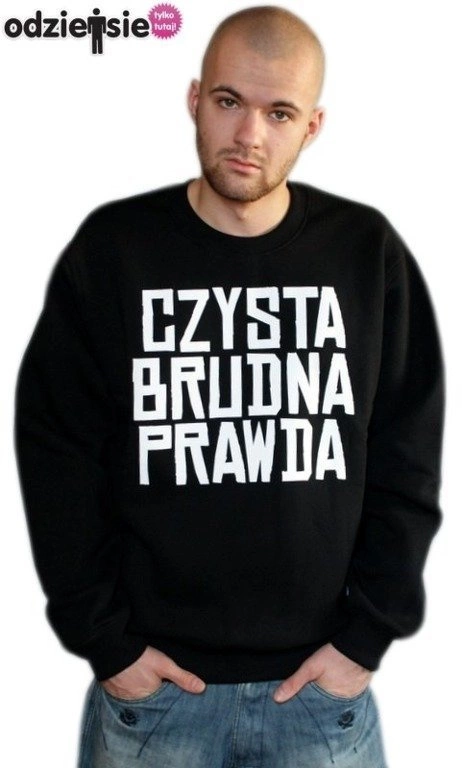 PROSTO BLUZA BEZ KAPTURA CBP CZARNA