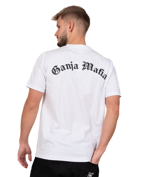 Koszulka Ganja Mafia Gothic Big Biała