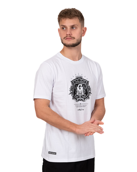 Koszulka Ganja Mafia Herb Biała / Czarna