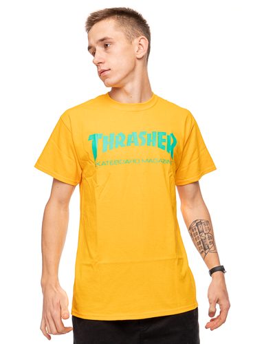 Koszulka Trasher Sk8 Mag Żółta