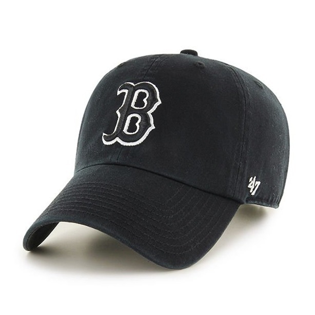 47 BRAND CAP MLB BOSTON RED SOX CLEAN UP BLACK
