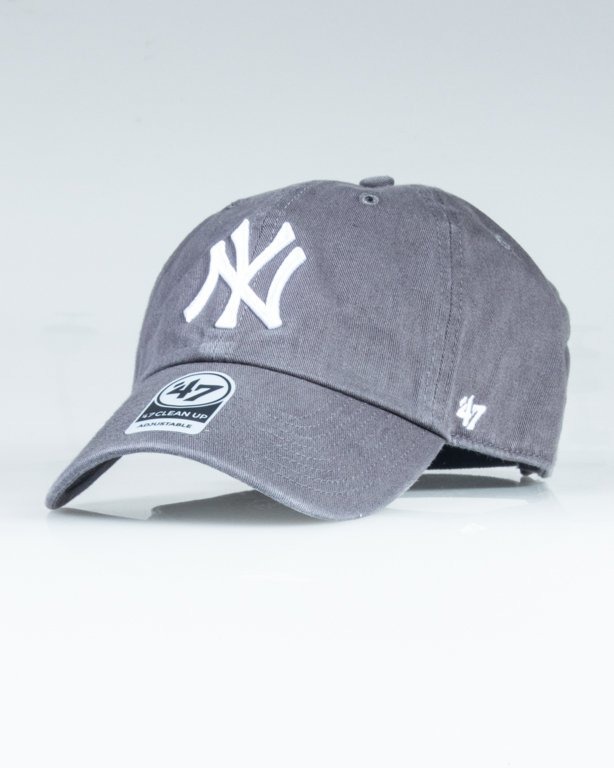 47 BRAND CAP MLB NEW YORK YANKEES CLEAN UP GREY