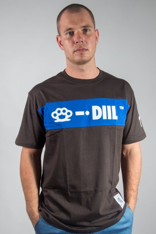 DIIL T-SHIRT TWO COLOR BROWN