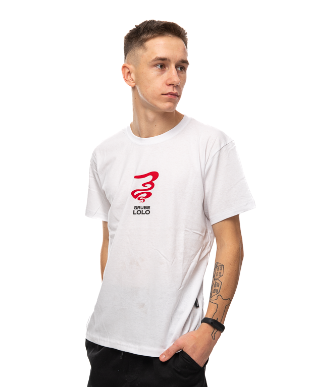 Koszulka Grube Lolo Mini Logo Front Biała