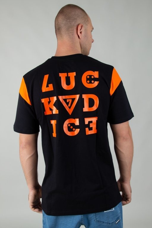 Koszulka Lucky Dice Nine Letters Black-Orange