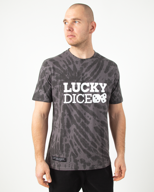Koszulka Lucky Dice Tie Dice Szara