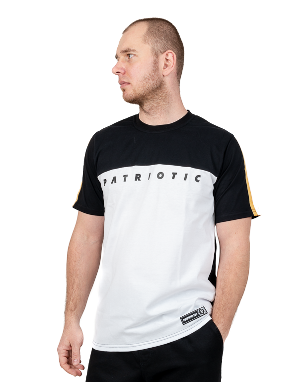 Koszulka Patriotic F-Space Shoulder Czarna / Biała
