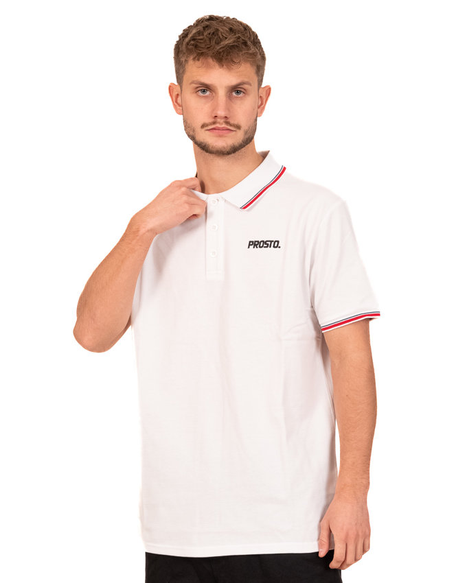 Koszulka Polo Prosto Stomp Biała