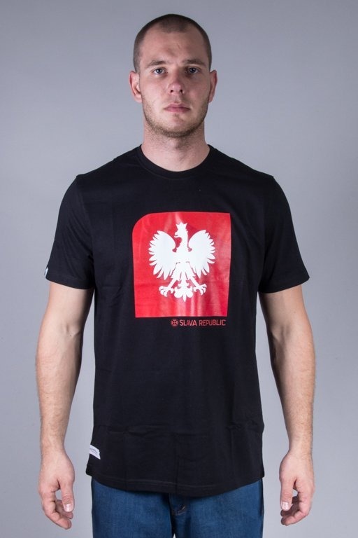 Koszulka Slava Republic Flaga Godło Black