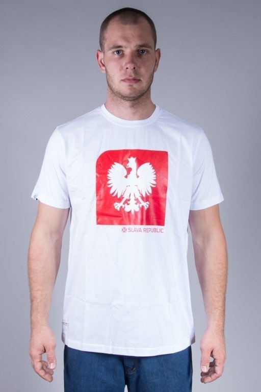 Koszulka Slava Republic Flaga Godło White