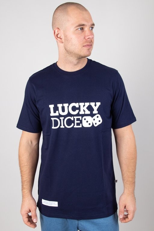 Lucky Dice Koszulka T-shirt Logo Navy