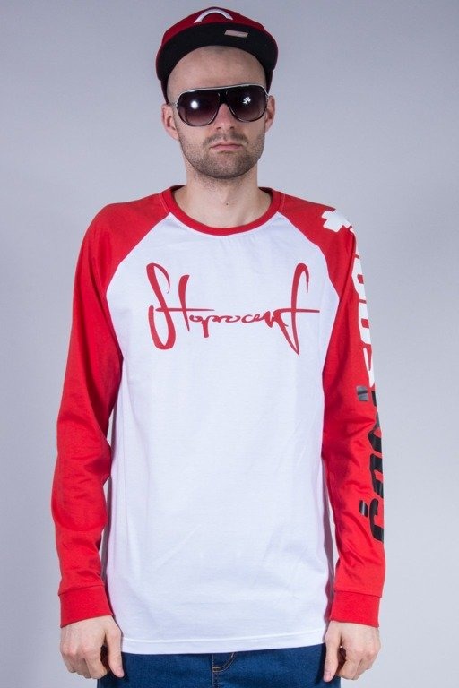STOPROCENT LONGSLEEVE TAG WHITE-RED