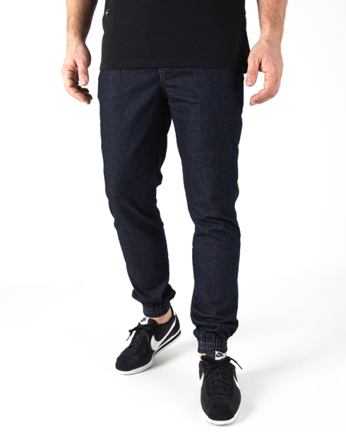 Spodnie Jogger Moro Mini Paris Pocket Ciemne Pranie Jeans